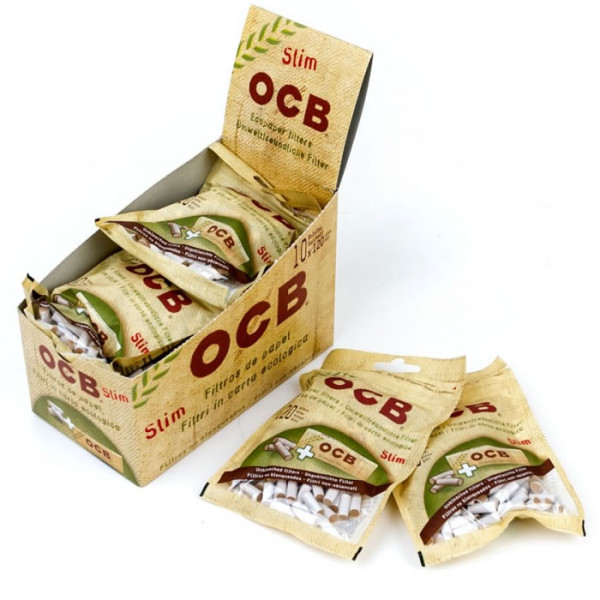 Filtros OCB orgánico slim 6mm con papel 10uds
