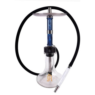 SHISHA ANIMALESYS BLACK ANT 39CM AZUL + BASE