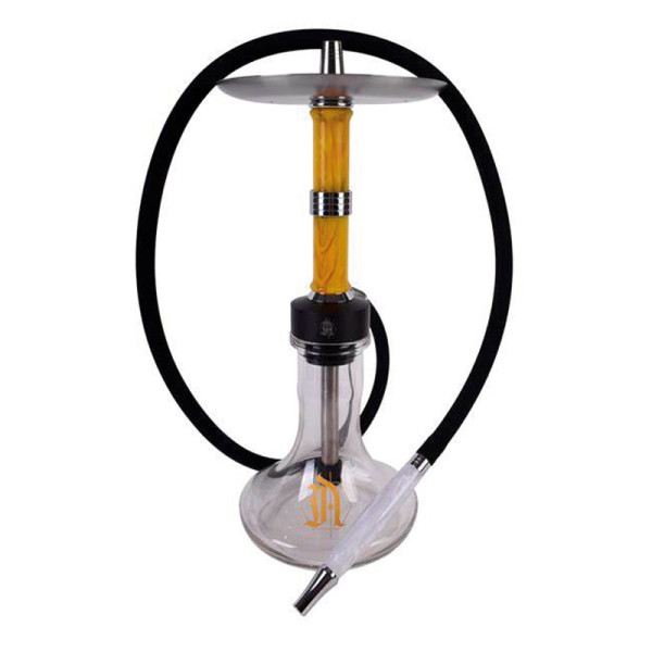 SHISHA ANIMALESYS BLACK ANT 39CM AMARILLA  + BASE