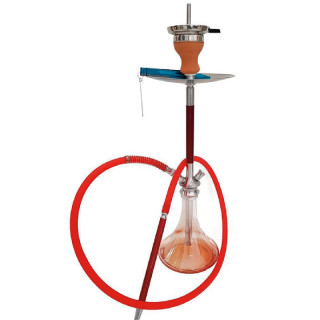 SHISHA ERASMUS CARBON 56,5CM ROJA