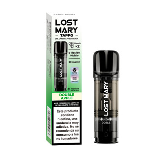 RECARGA TAPPO LOST MARY KIT DOUBLE APPLE (2 CARTUCHOS)