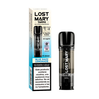 RECARGA TAPPO LOST MARY KIT BLUE RAZZ LIMONADE (2 CARTUCHOS)