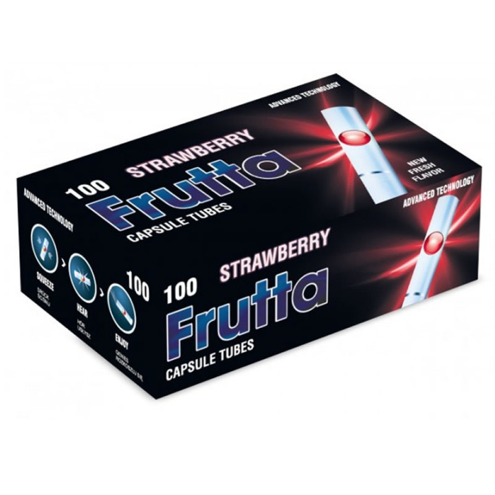 TUBOS FRUTTA CAPSULA FRESA 100UDS  1X5