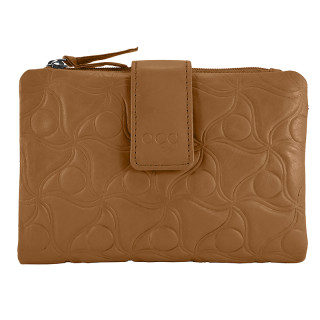 BILLETERO CREMALLERA PIEL SEÑORA ACQ VENUS CAMEL