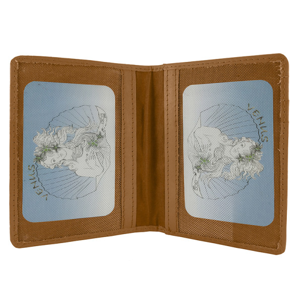 BILLETERO CREMALLERA PIEL SEÑORA ACQ VENUS CAMEL