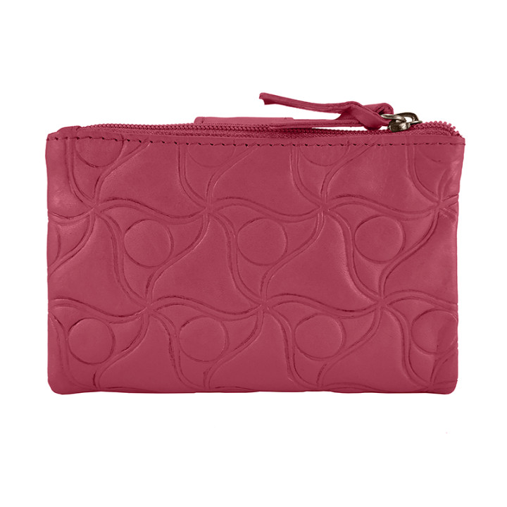 BILLETERO CREMALLERA PIEL SEÑORA ACQ VENUS FUCSIA