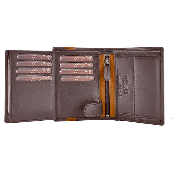 CARTERA WIDLZONE SUNSET CIERRE GOMA MARRON