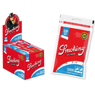 FILTROS SMOKING AZUL 6 MM CLASIC 180 FILTROS 1X30