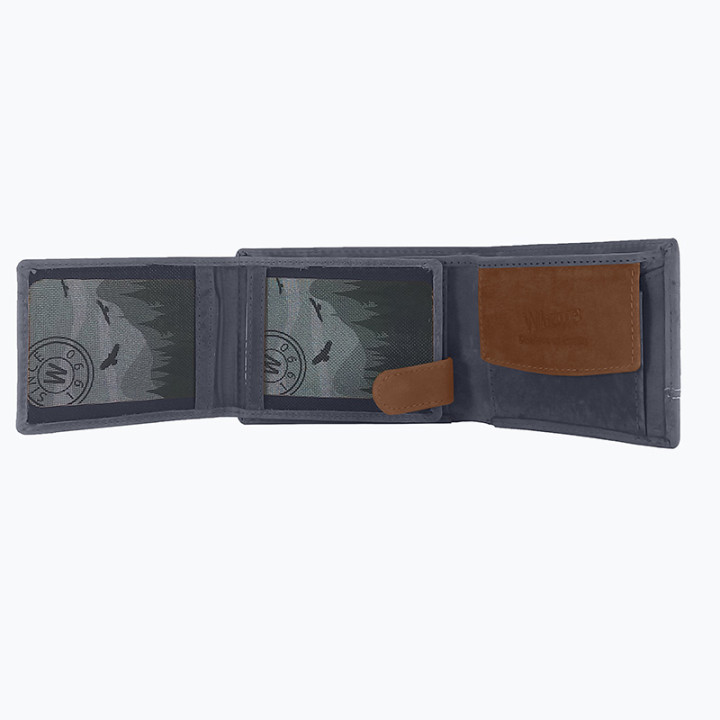 CARTERA AMERICANA PIEL WILDZONE AZUL