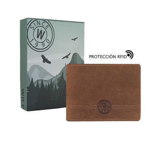 CARTERA AMERICANA PIEL WILDZONE CUERO