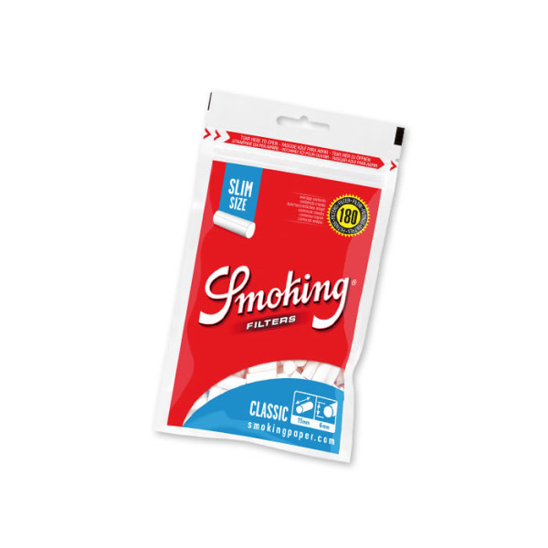 FILTROS SMOKING AZUL 6 MM CLASIC 180 FILTROS 1X30