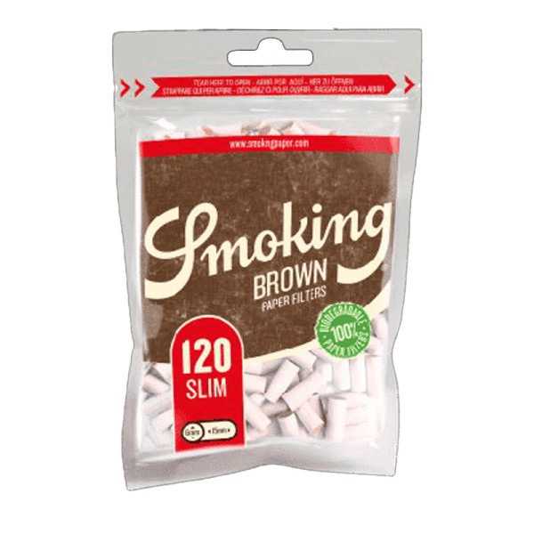FILTROS SMOKING BROWN 6MM 120UDS 1X10
