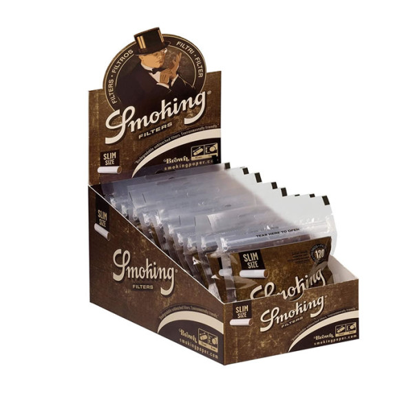 FILTROS SMOKING BROWN 6MM 120UDS 1X10