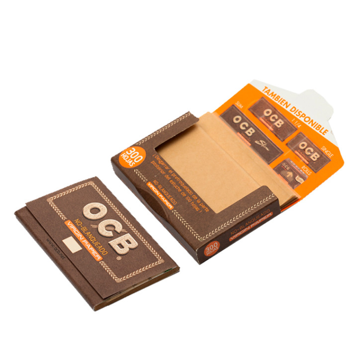 Papel OCB Virgin bloc 300 1 1/4 78mm 40 Uds.