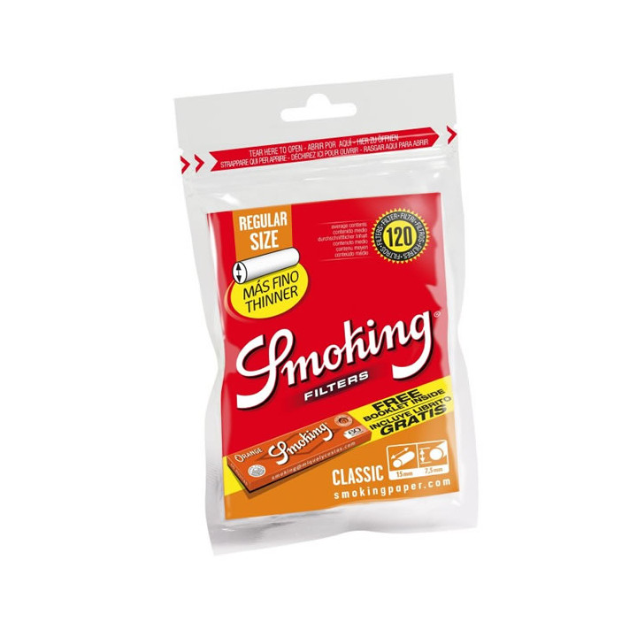 FILTROS SMOKING CLASIC 7,5 MM+ LIBRITO 120 UDS 1X25