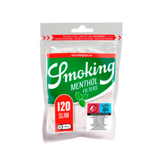 FILTROS SMOKING CLASSIC MENTHOL VERDE 6MM 1X10