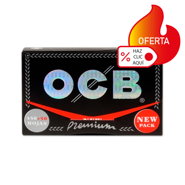 Papel OCB Premium bloc 500 1 1/4 78mm 40 Uds.