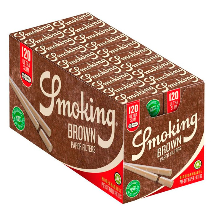 FILTROS SMOKING POPPATIPS 5,7 MM BROWN 1X20
