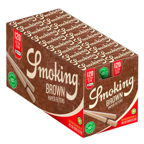 FILTROS SMOKING POPPATIPS 5,7 MM BROWN 1X20