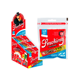 FILTROS SMOKING BROWN 6MM 120 FILTROS + PAPEL SMOKING Nº 8 BROWN 1X30