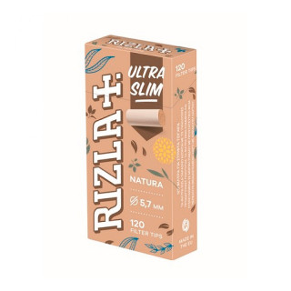 FILTROS RIZLA ULTRA SLIM 5.7MM CAJITA NATURA 120UDS 1X20