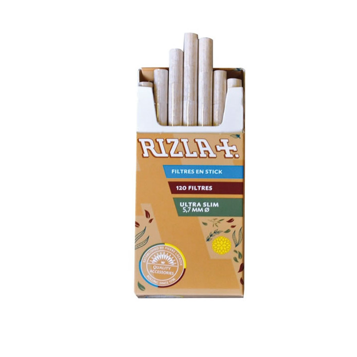 FILTROS RIZLA ULTRA SLIM 5.7MM CAJITA NATURA 120UDS 1X20