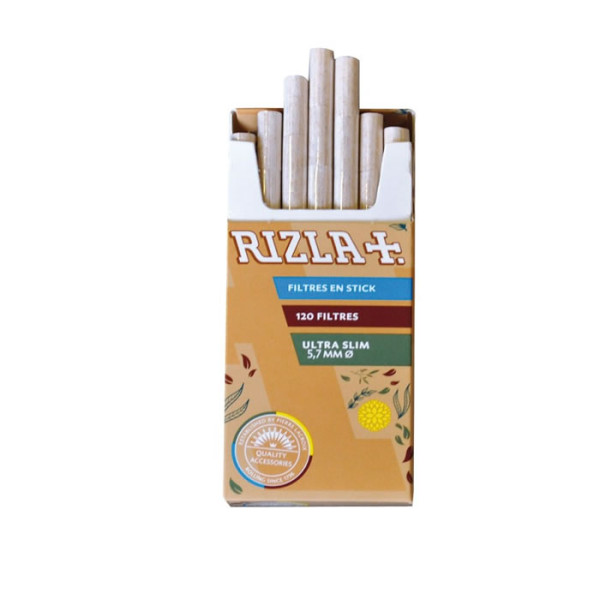 FILTROS RIZLA ULTRA SLIM 5.7MM CAJITA NATURA 120UDS 1X20
