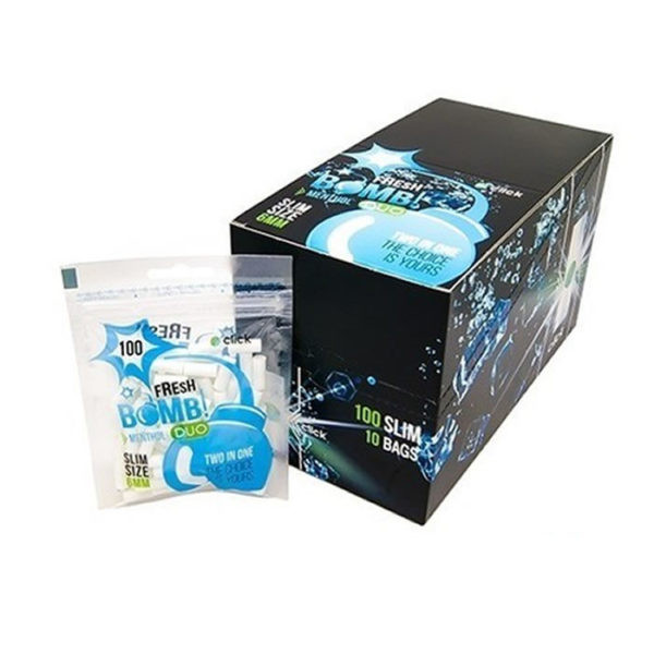 FILTROS FRESH BOMB 6MM 100UDS. CAPSULA MENTOL 1X10