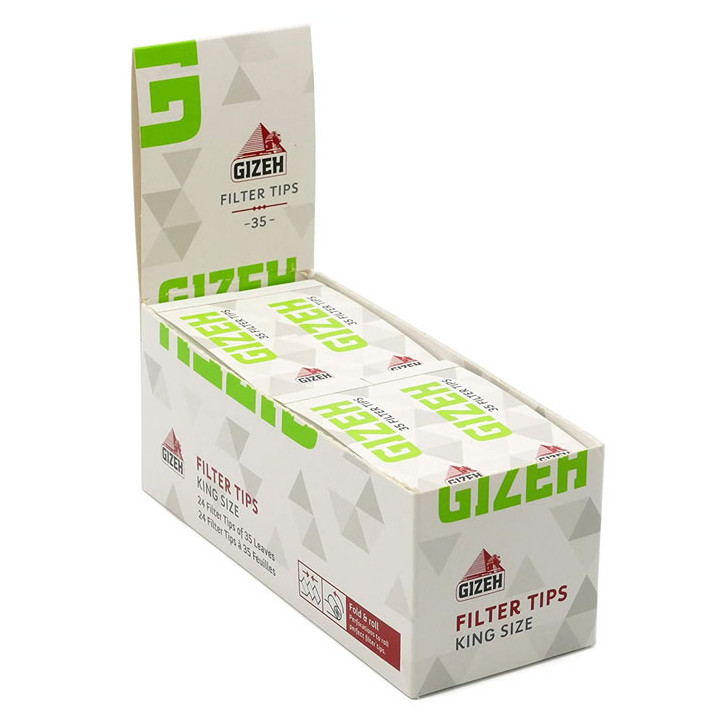 FILTROS GIZEH DE CARTÓN TIPS PERFORADOS 1X24
