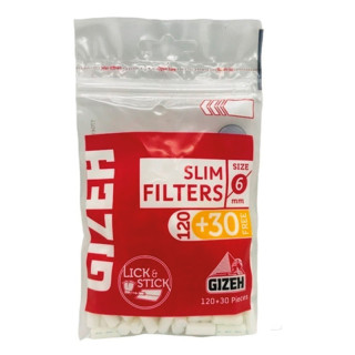 FILTROS GIZEH 150UDS 6MM 1X20