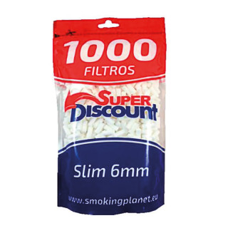 FILTROS SUPER DISCOUNT 6MM 1000UDS (Cajón: 10 unidades)