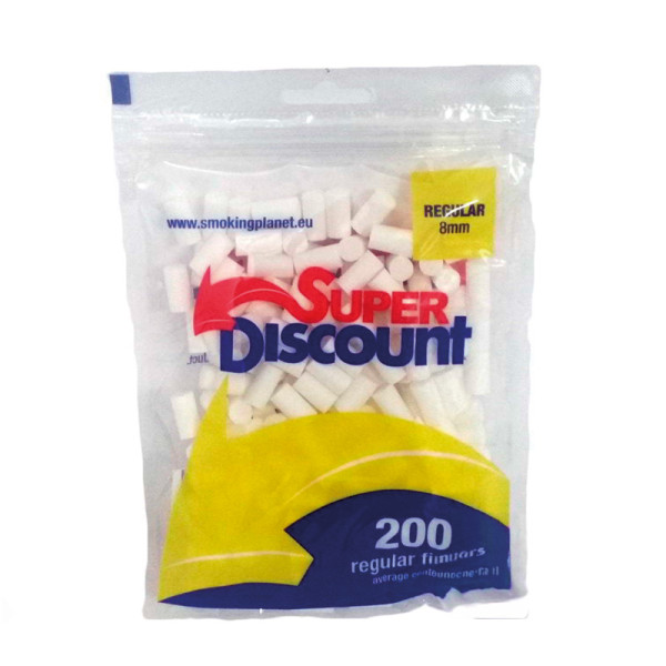 FILTROS SUPER DISCOUNT REGULAR 8MM 200 1X16