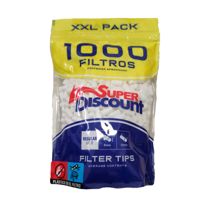 FILTROS SUPER DISCOUNT REGULAR 8MM XXL 1000 1X10