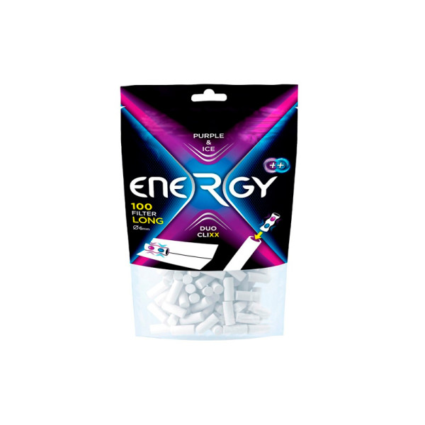 FILTROS ENERGY DUO CLIXX PURPLE ICE 6 MM. 1X10