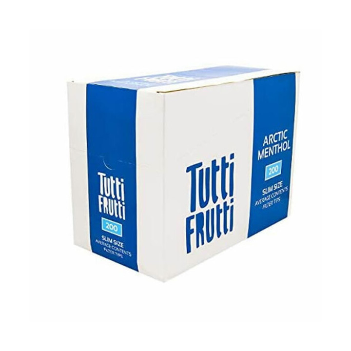 FILTROS TUTTI FRUTTI SLIM 6MM MENTHOL ARTIC 200UDS 1X20