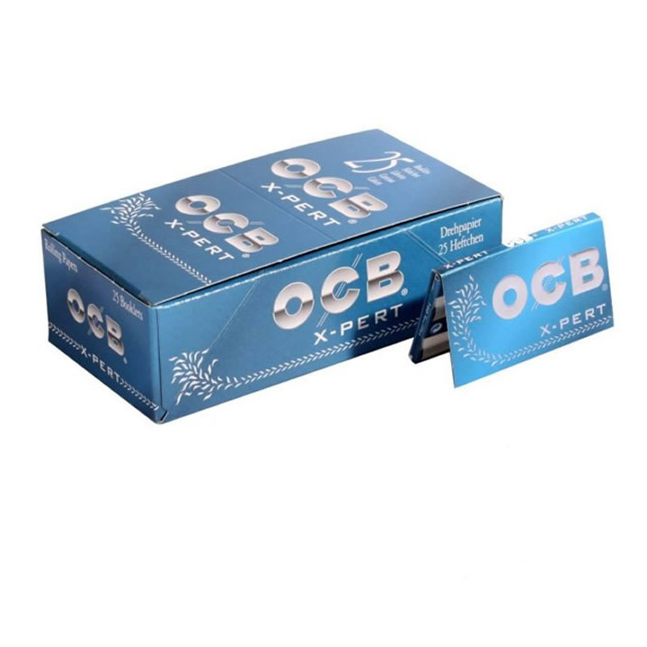 Papel OCB Azul X-pert doble ventana 25 Uds.