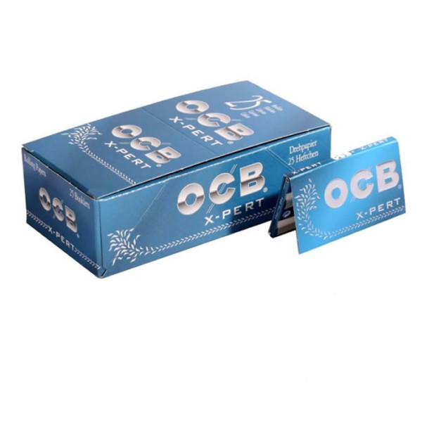 Papel OCB Azul X-pert doble ventana 25 Uds.