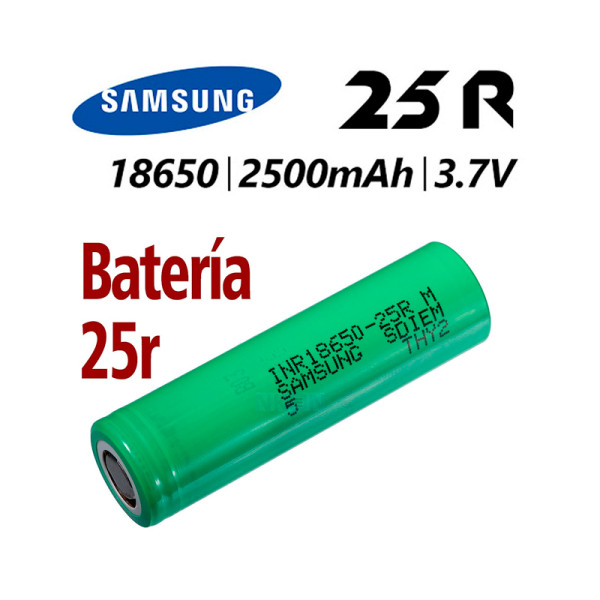 PILA RECARGABLE SAMSUNG 18650 2500MAH
