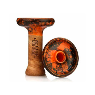 CAZOLETA OBLAKO GLAZE ORANGE BLACK MARBLE 1UD