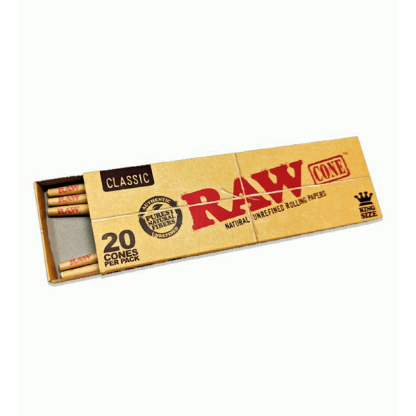 CONOS RAW CLASIC KING SIZE FORMATO PEQUEÑO 1X20