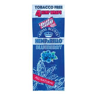 PAPEL DE FUMAR SABORES BLUNT HEMPARILLO BLUEBERRY (ARÁNDANO) 4UDS. 1X15