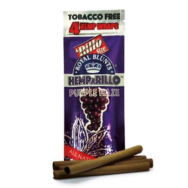PAPEL DE FUMAR SABORES BLUNT HEMPARILLO PURPLE HAZE 4UDS. 1X15