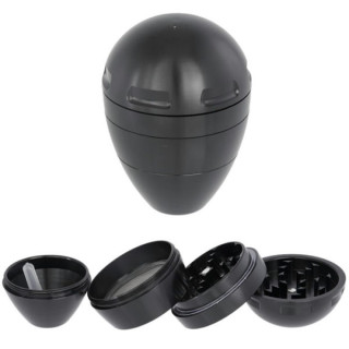 GRINDER METÁLICO HUEVO 4 PARTES NEGRO