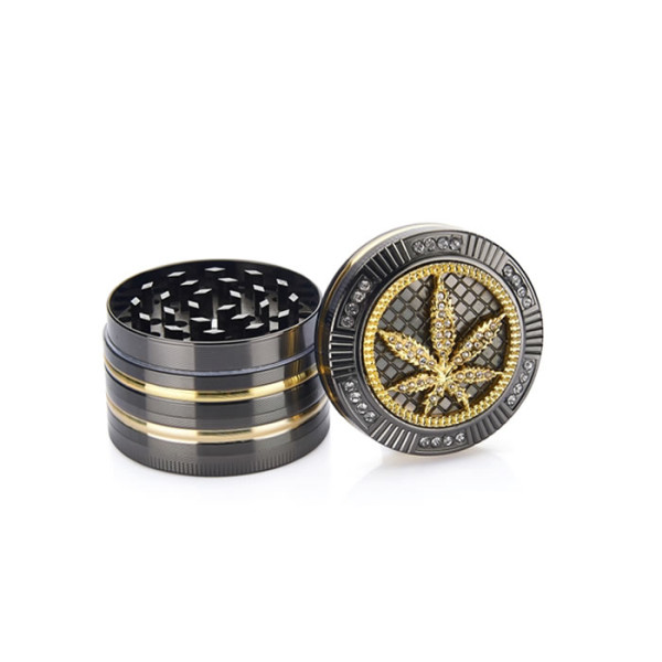 GRINDER CHAMP HIGH BLING BLING LEAF 4 PARTES 50 MM DIAM. 1 UD