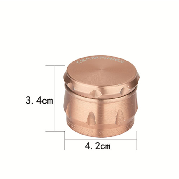 GRINDER CHAMP HIGH DRUM ROSE GOLD  4 PARTES 39 DIAM. 1 UD