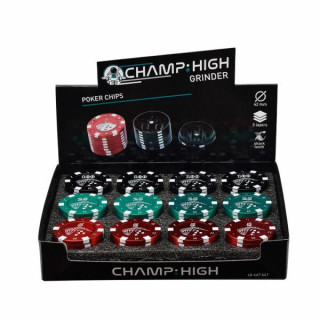 GRINDER CHAMP HIGH METAL POKER CHIPS 3 PARTES 42 MM DIAM. 1X12