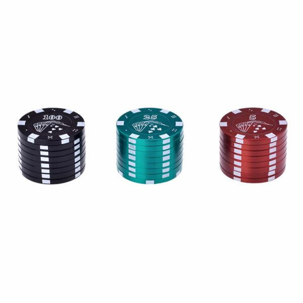 GRINDER CHAMP HIGH METAL POKER CHIPS 3 PARTES 42 MM DIAM. 1X12
