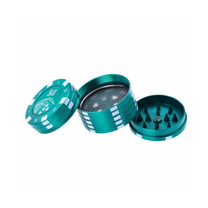 GRINDER CHAMP HIGH METAL POKER CHIPS 3 PARTES 42 MM DIAM. 1X12