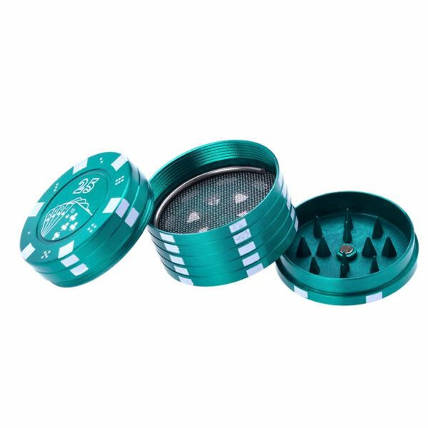 GRINDER CHAMP HIGH METAL POKER CHIPS 3 PARTES 42 MM DIAM. 1X12