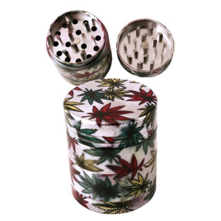 GRINDER METALICO HOJAS 4 PARTES. MEDIDAS: Ø4 X 5 CM.